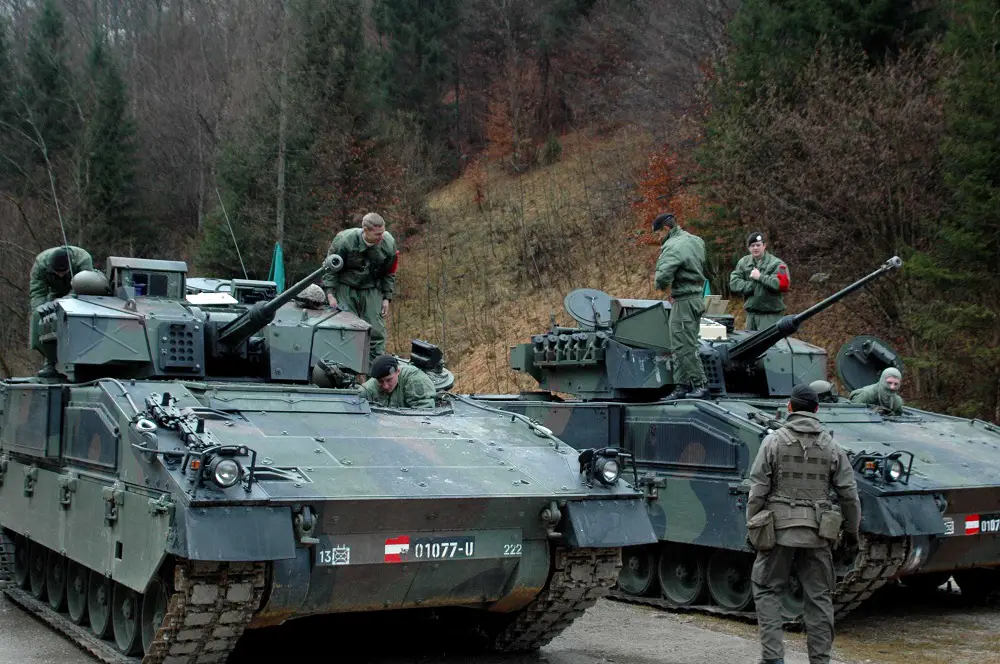 Austrian Army Ulan (ASCOD) armored fighting vehicles