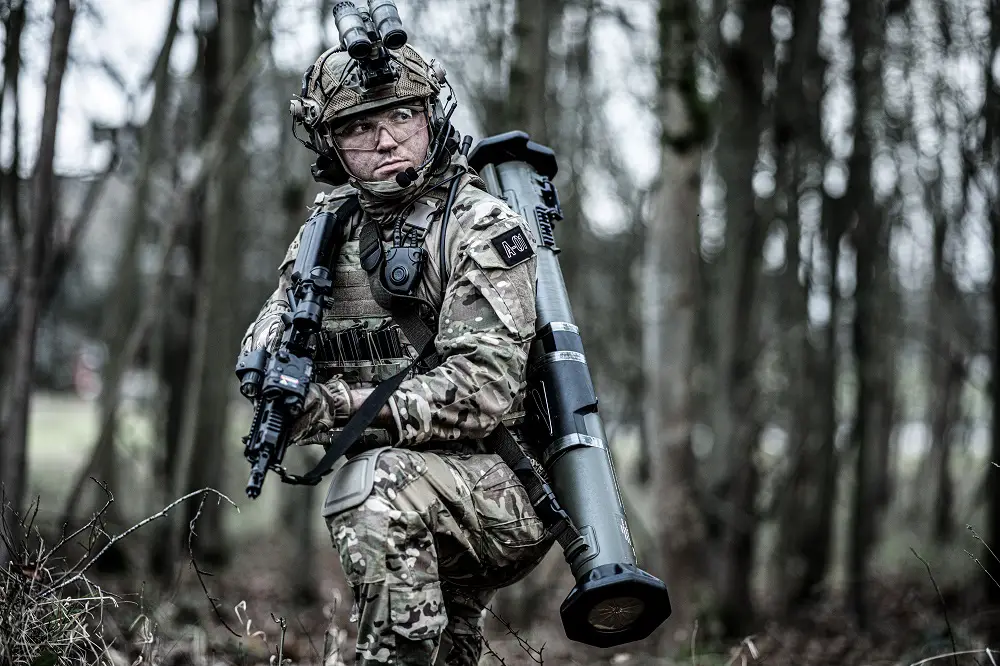 Saab AT4 unguided, man-portable, disposable, shoulder-fired recoilless anti-tank weapon