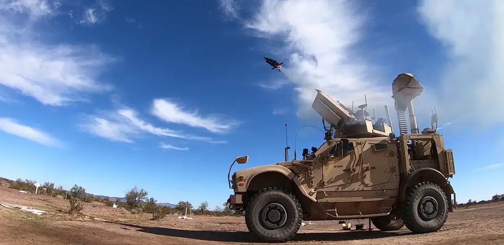 The Coyote Block 2 counter-drone weapon and KuRFS radar worked together to detect and engage a target in a test over the U.S. Army Yuma Proving Ground in Arizona. (Photo: U.S. Army)