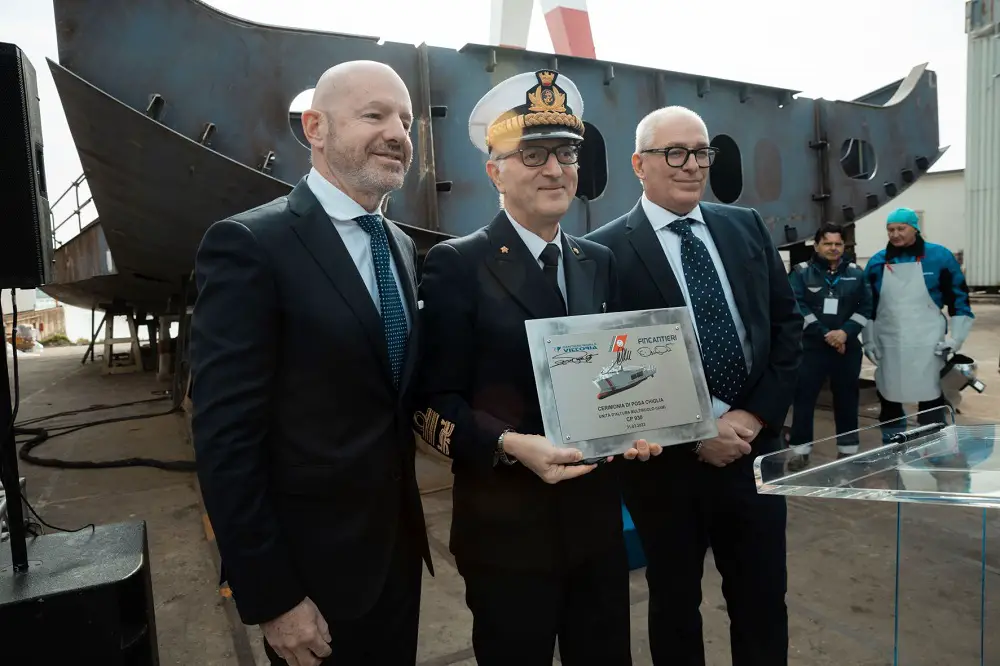 Fincantieri and Vittoria Shipyard Lay Keel of Italian Coast Guard Multi-role Offshore Vessel