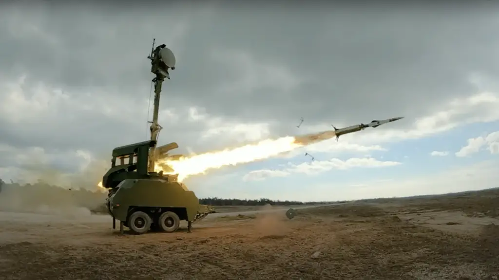 Swedish Armed Forces Test-Fire RBS 23 BAMSE Air-Defense Missile from Gotland