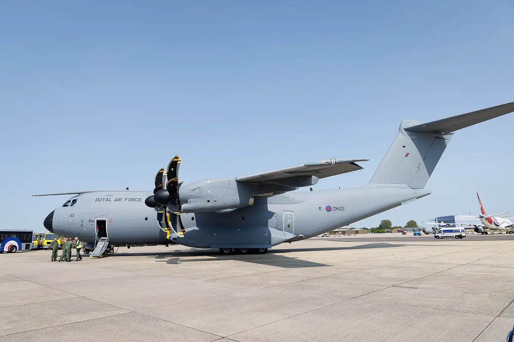 22nd Airbus A400M Atlas C1 Delivered to Royal Air Force Brize Norton