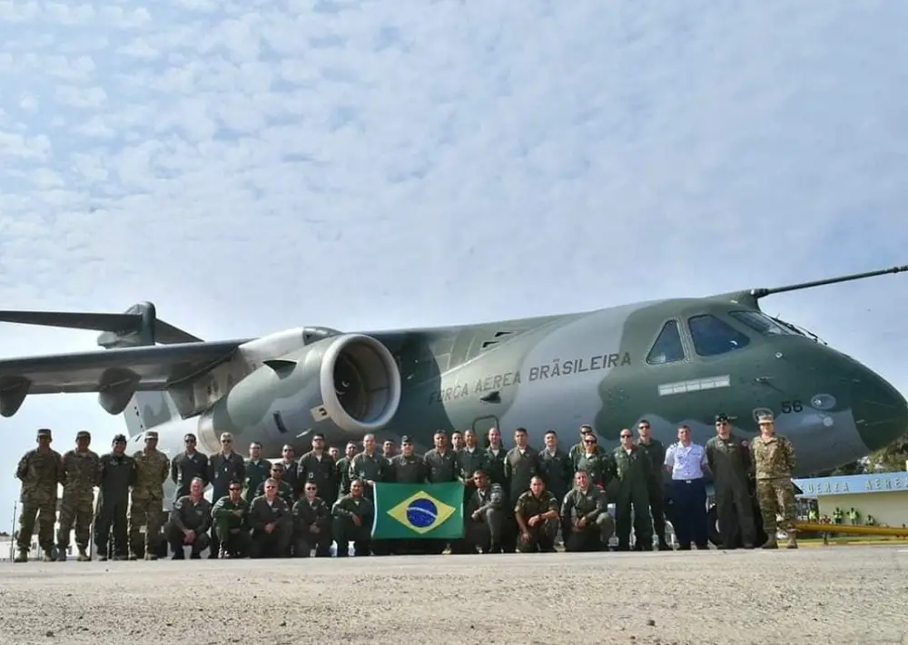 Brazilian Air Force Embraer KC-390 Millennium Lands at High-Altitude Airport