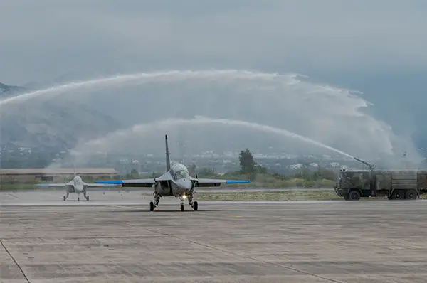 First Two M-346 Aircraft Delivered to Hellenic International Flight Training Center