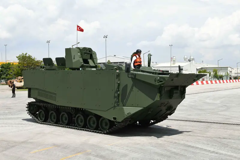 FNSS MAV Armoured Amphibious Marine Assault Vehicle Deliveries to Turkish Navy Has Started