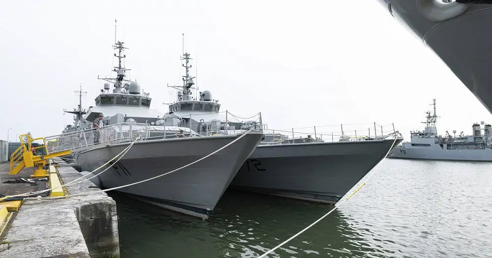 Irish Naval Service New Inshore Patrol Vessels Arrive in Cork Harbour