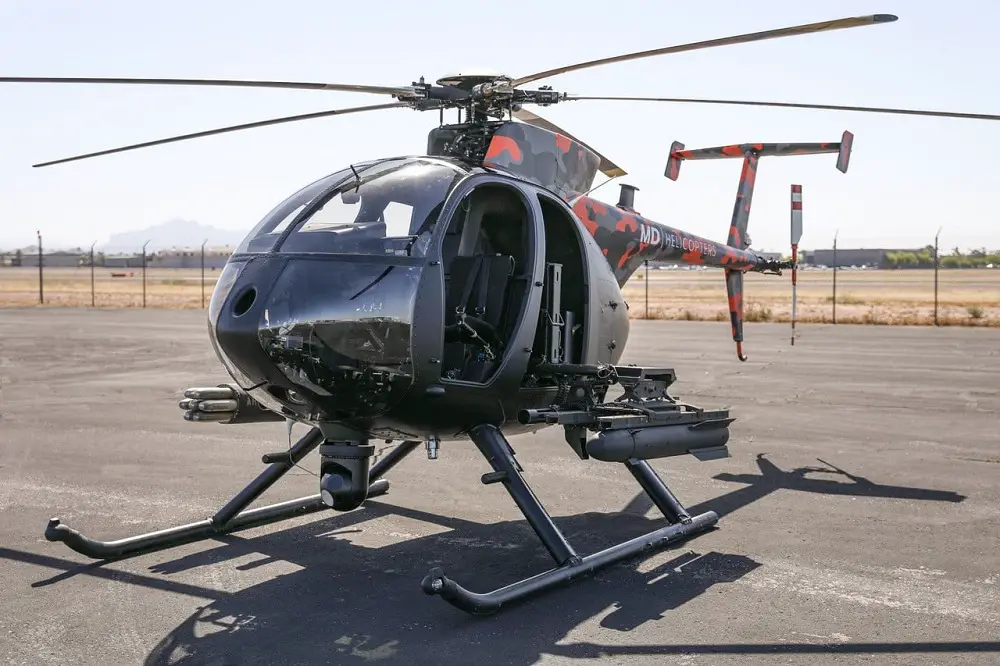 MD Helicopters Unveils MD Cayuse Warrior Plus Tactical Scout Helicopter