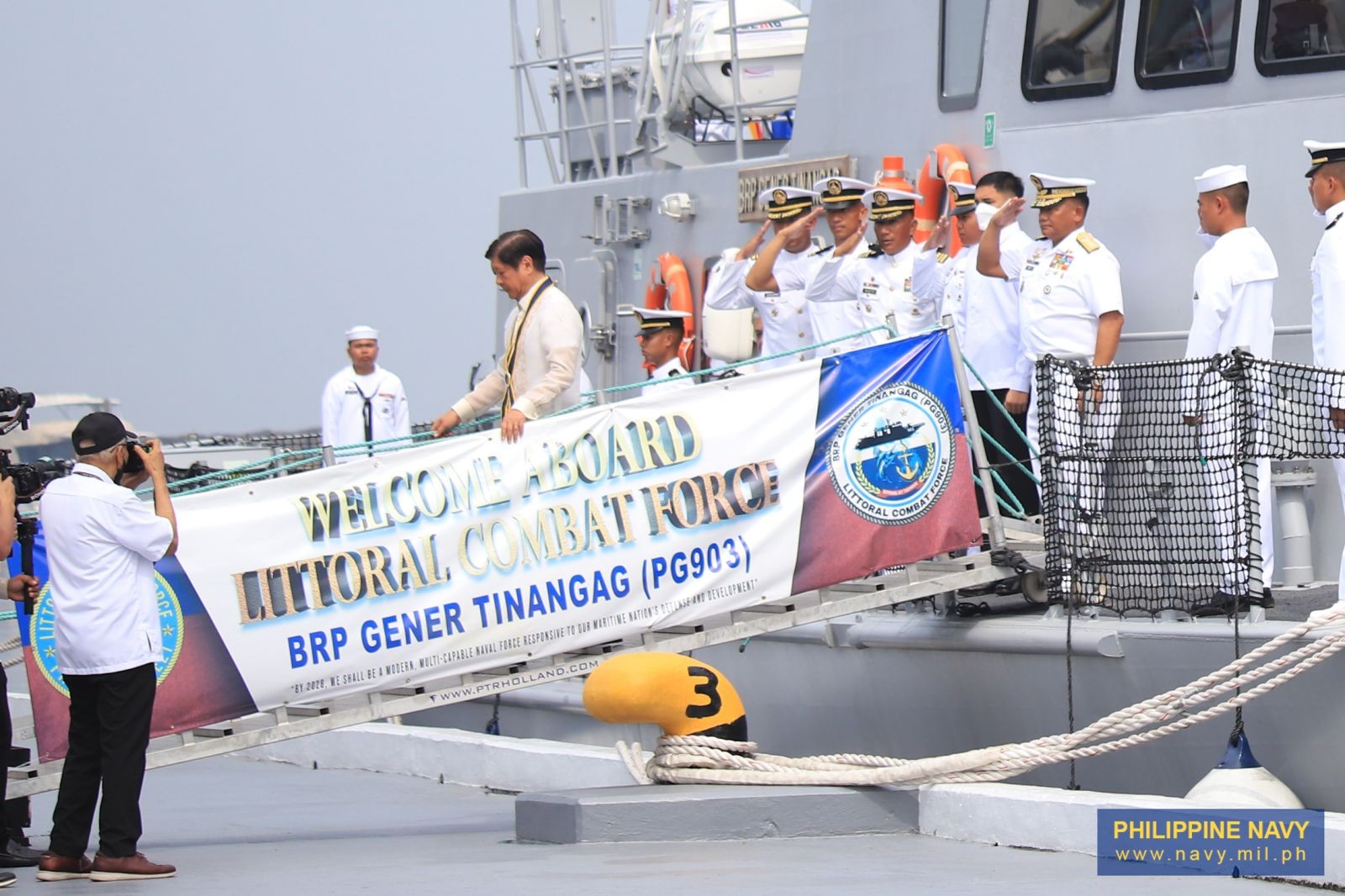 2 fast attack interdiction craft - missile (FAIC-M) boats commissioned by President Marcos during PH #Navy’s 125th Founding Anniversary