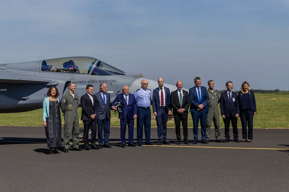 Saab and Embraer Inaugurated Gripen E Production Line in Gaviao Peixoto, Brazil