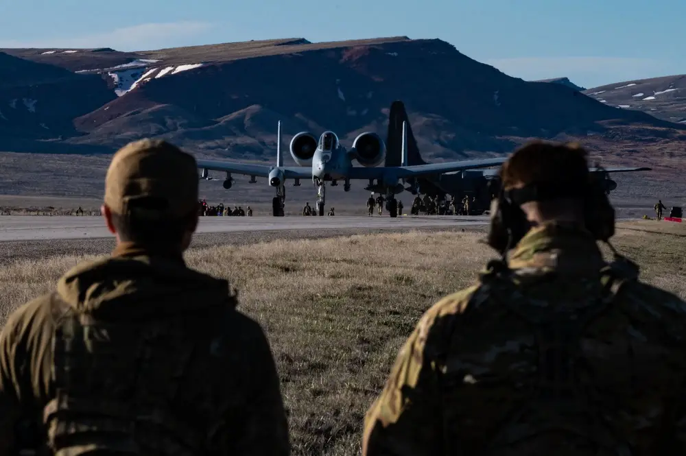 US Air Force and Total Force Lands MC-130J MQ-9 A-10s and MH-6s on Wyoming Highways