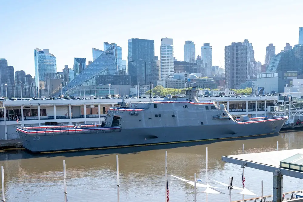 US Navy Freedom-class USS Cooperstown (LCS 23) Commissions in New York