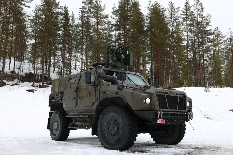 Zetor Gerlach Armoured Vehicle with Kongsberg Protector RWS Demontraded in Norway