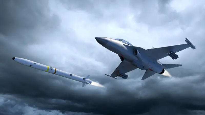 KAI FA-50 FA-50 light combat aircraft (LCA) firing ASRAAM missile.