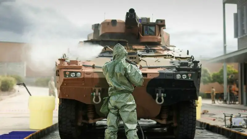 Australian Army 7th Brigade Conduct Groundbreaking CBRN-D Training with Heavy Vehicles