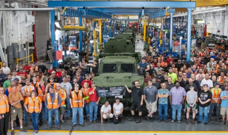 Oshkosh Defense Celebrates Production of 20000th Joint Light Tactical Vehicle (JLTV)