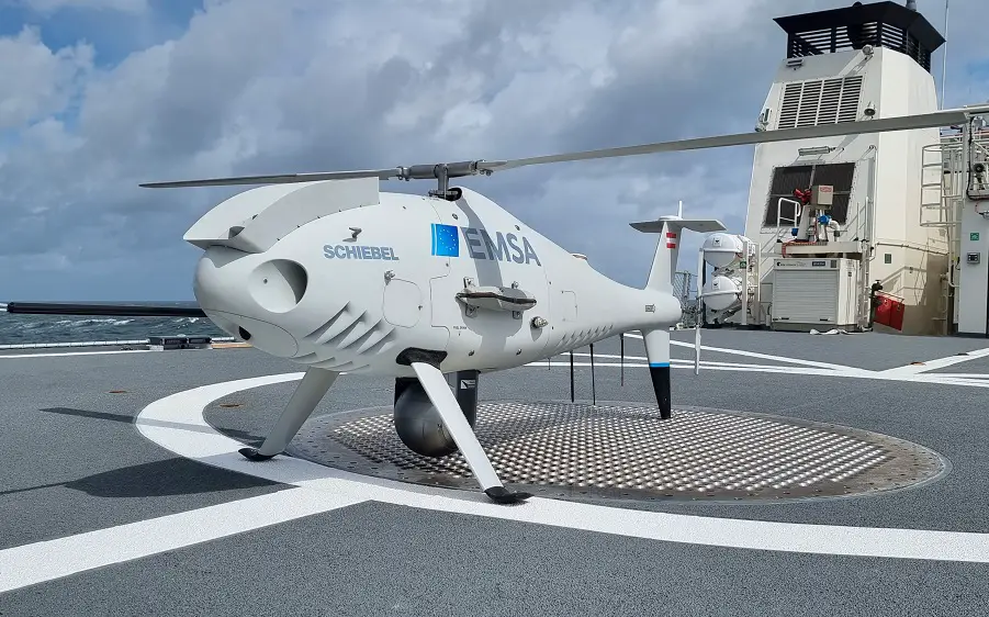 Schiebel CAMCOPTER S-100 Monitors Ship Emissions for EMSA in North Sea