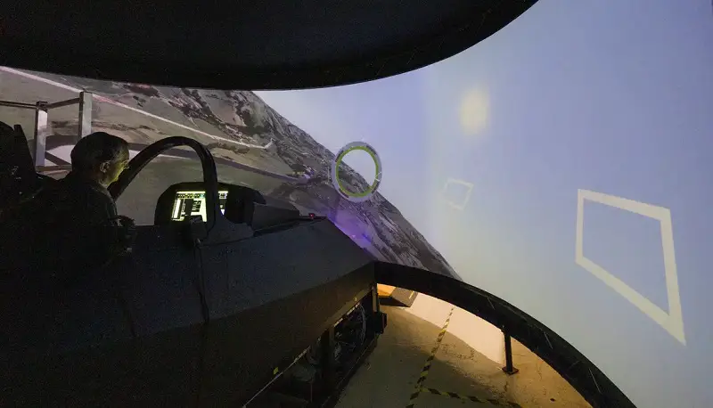 At a brand new facility, at BAE Systems in Warton, Lancashire, test pilots from BAE Systems, Rolls-Royce and the Royal Air Force (RAF) have already flown more than 150 hours of the demonstrator aircraft in a new bespoke simulator.