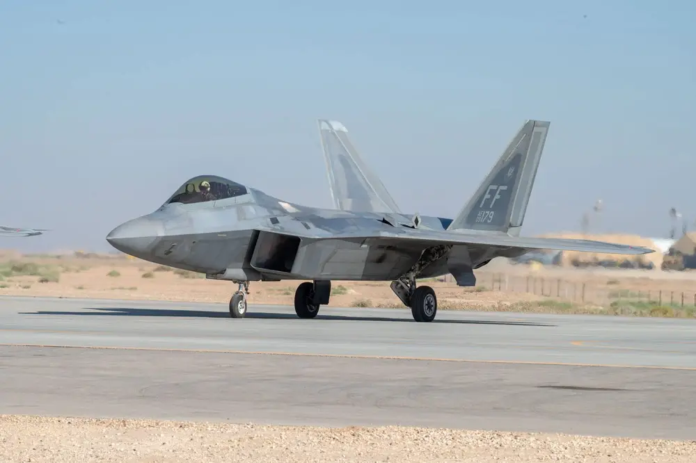 US Air Force F-22 Raptors Demonstrate Air Superiority in CENTCOM