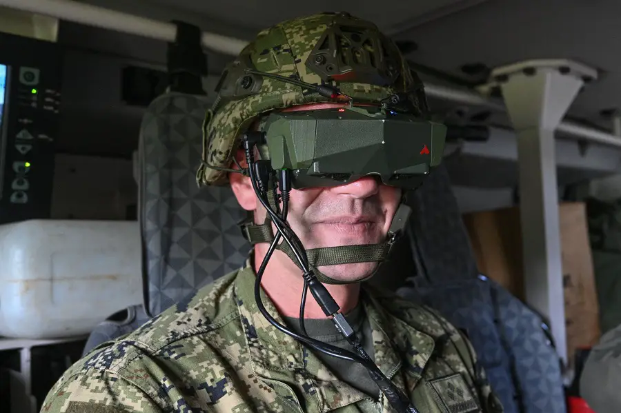 Vegvisir's Mixed Reality Situational Awareness System (MRSAS) integrated to  Croatian ArmPatria AMV 8x8 Armoured personnel carrier.