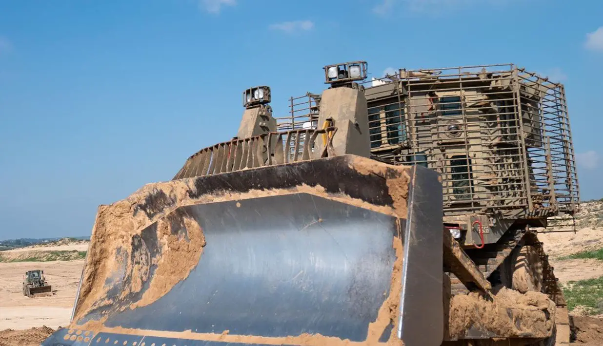 Israel Defense Force Uses Caterpillar D9 Bulldozers to Destroy Improvised Explosive Devices