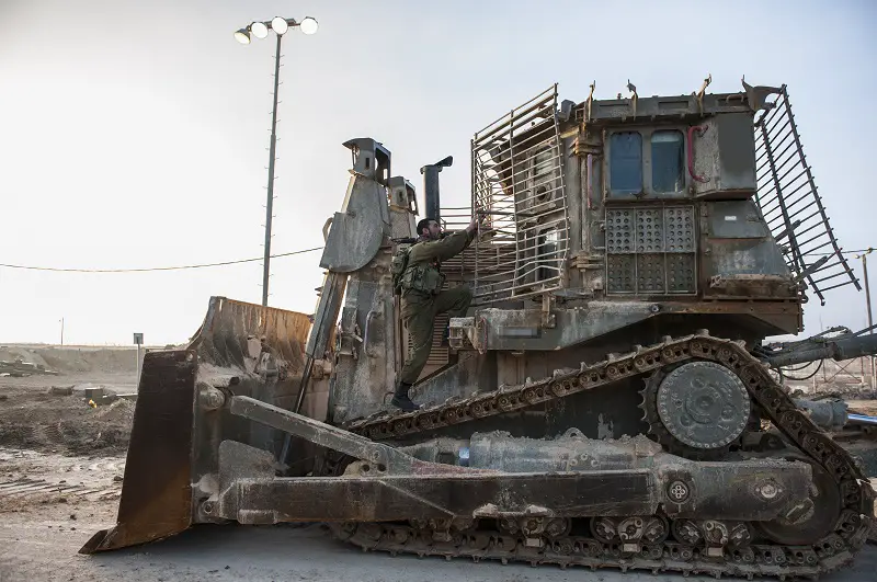 Israel Defense Force Caterpillar D9 Armored Bulldozer