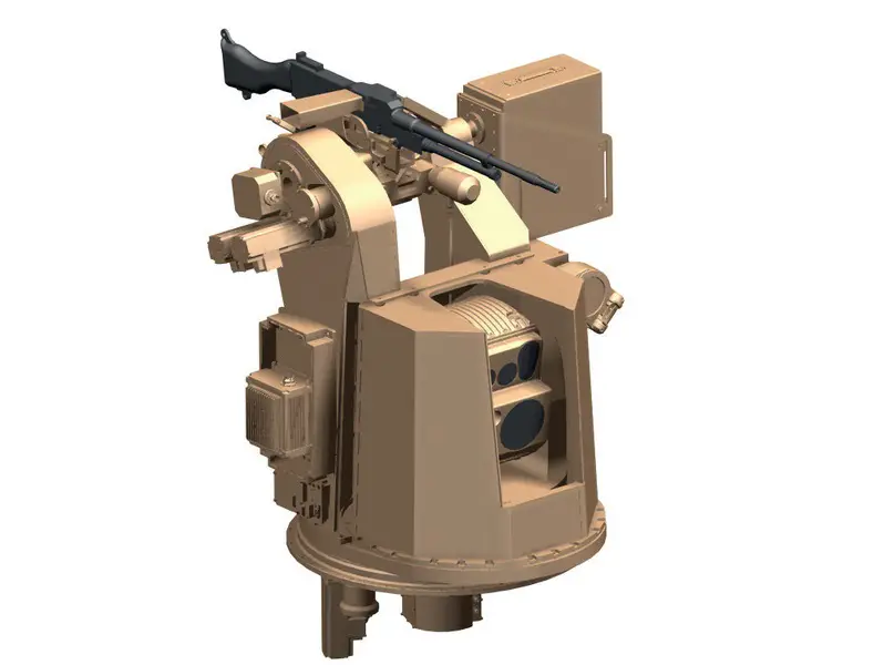 Main Sensor Slaved Armament (MSSA) equipped with 7.62 mm x 51 machine gun