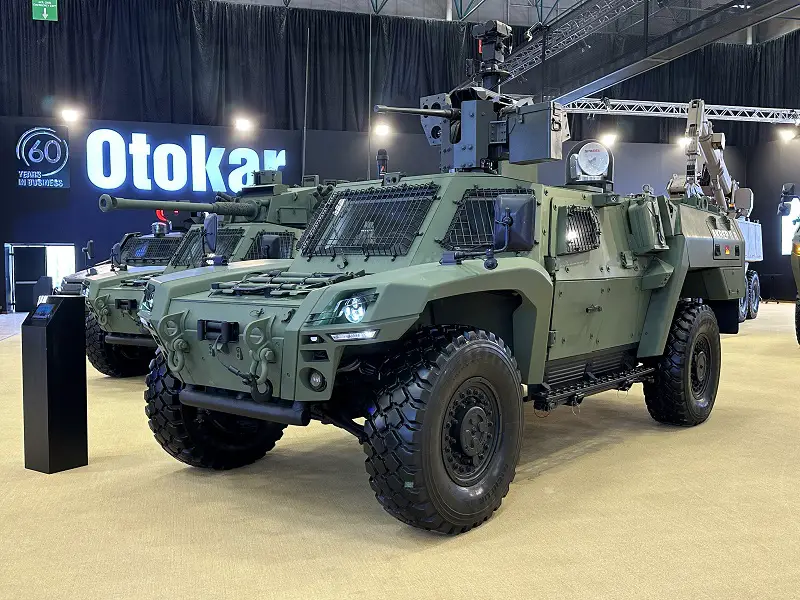 Otokar Exhibits AKREP II R Armored Reconnaissance and Surveillance Vehicle at IDEF 2023