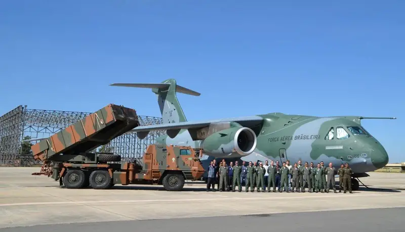 Brazilian Air Force KC-390 Military Aircraft Passes Astros MLRS Transport Tests