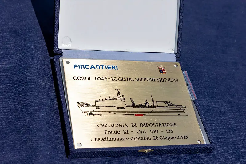 The Castellammare di Stabia shipyard, took place the keel laying ceremony of the second Logistic Support Ship (LSS) “Atlante” for the Italian Navy, within a program including a third ship.