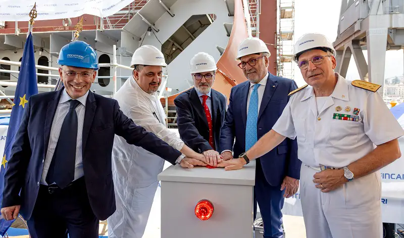 Fincantieri Holds Keel Laying Ceremony of Italian Navy Logistic Support Ship Atlante