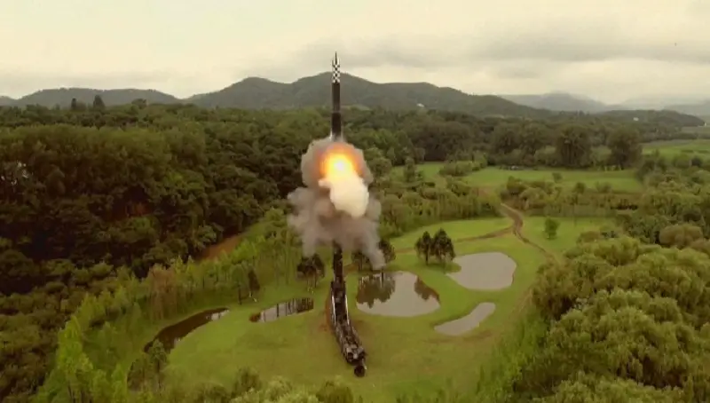 The Hwasong-18 is the North's first intercontinental missile to use solid propellants, which allow faster deployment. 