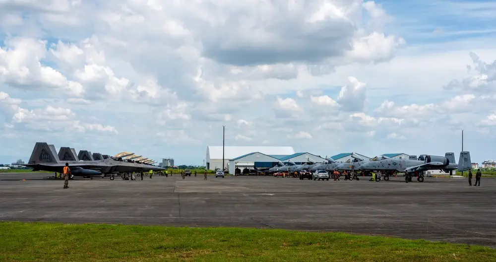 Philippine Air Force and US Air Force Aircrafts Join Forces for Defensive Counter Air Exercise
