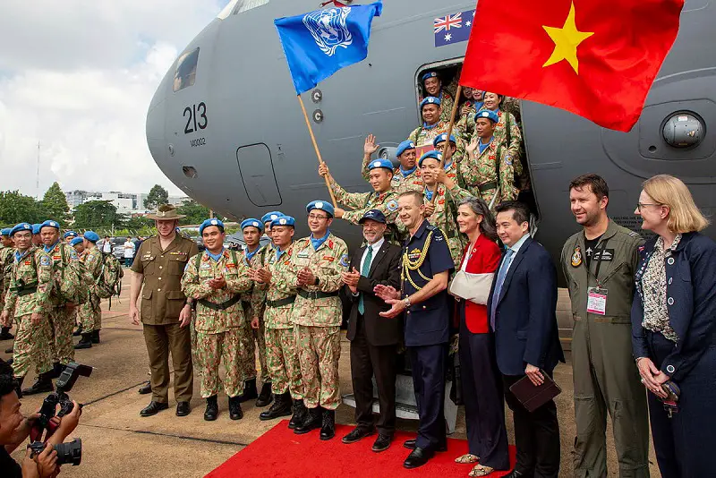 Royal Australian Air Force C-17A Supports Vietnam in Peacekeeping Mission to South Sudan