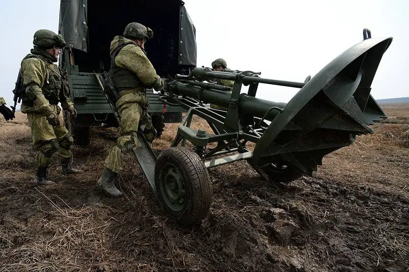 Russian Ministry of Defense Receives Upgraded 2S12A Sani 120mm Mortar Systems