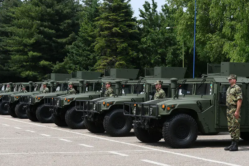 Serbian Army Humvee Light Armored Vehicles