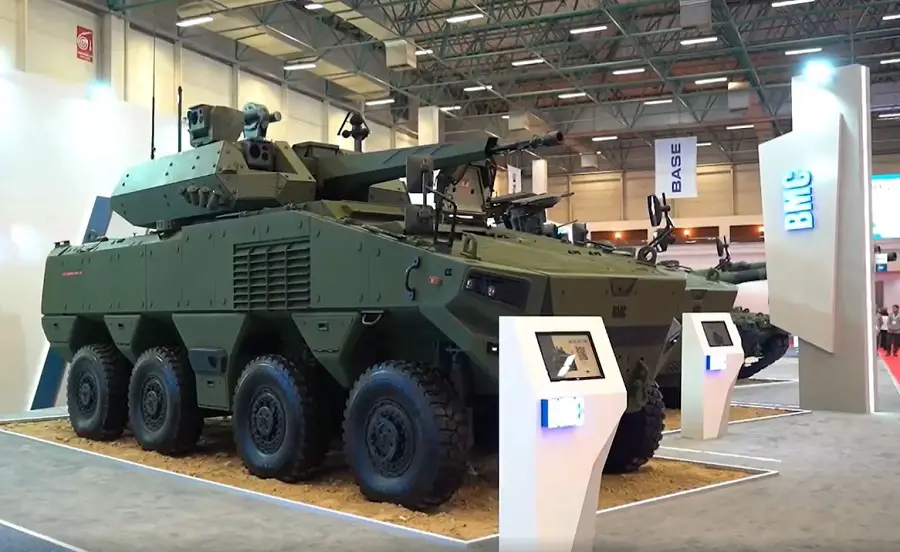 Turkish Automotive Company BMC Presents Altug 8×8 Infantry Fighting Vehicle at IDEF