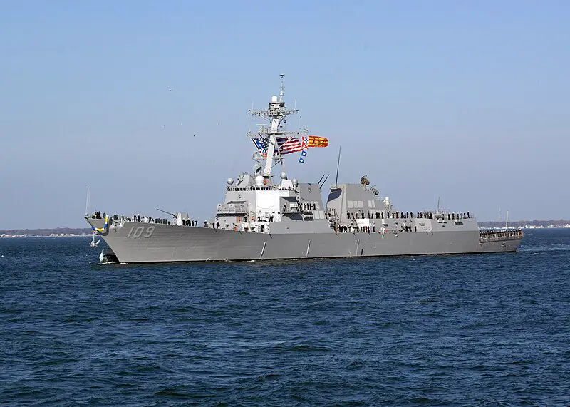 U.S. Navy Flight IIA guided missile destroyer USS Harvey C. Barnum Jr. (DDG-124)