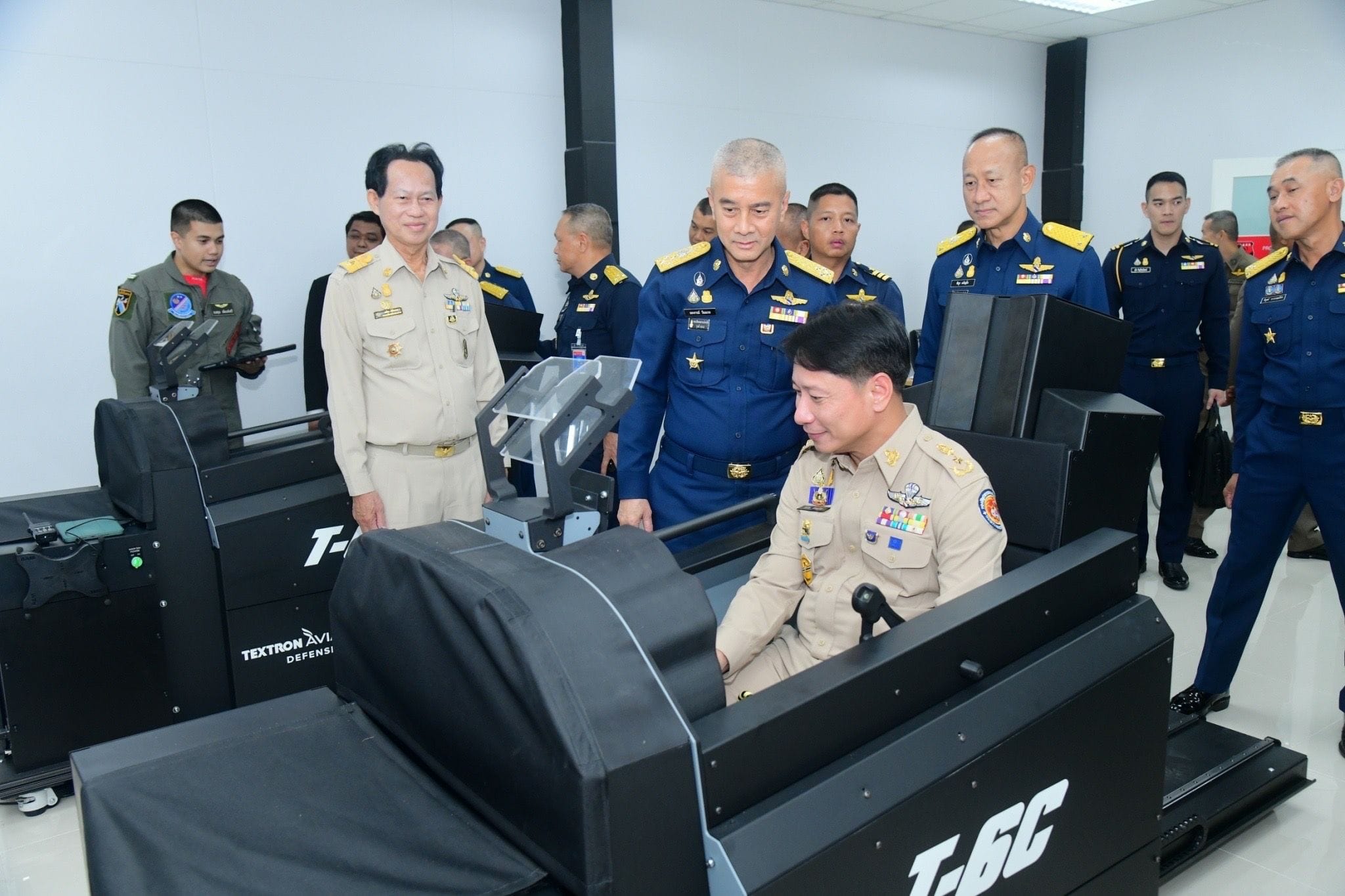 Royal Thai Air Force also held opening ceremony of new RTAF Flying Training School's Training Center include current CT-4E, DA42 and new T-6C simulators.