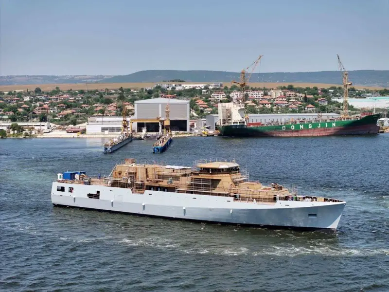 Bulgaria’s First Multipurpose Modular Patrol Vessel Launched By MTG Dolphin Shipyard
