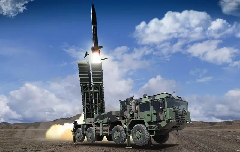 Excalibur International Presents KHAN Tactical Ballistic Missile System at IDEF 2023