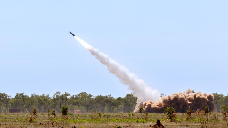 First Firing of ATACMS (Army Tactical Missile System) Surface-to-Surface Missile in Australia