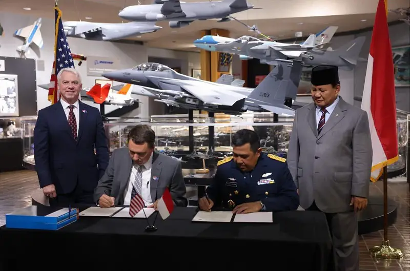Indonesia and Boeing signed a Memorandum of Understanding (MoU) on the procurement of 24 F-15EX Eagle II fighters.