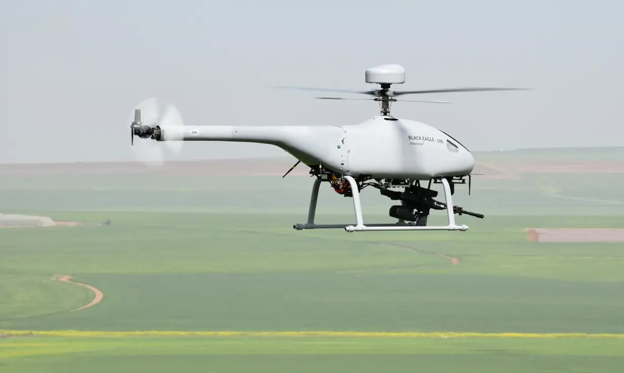 Golden Eagle armed vertical take-off and landing unmanned aerial vehicle (VTOL UAV)