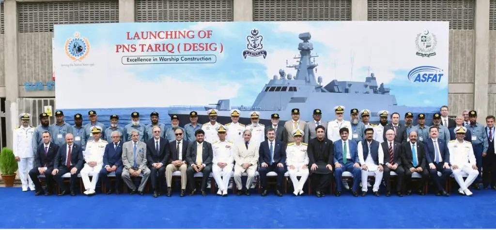 On August 2, 2023, the fourth corvette of the PN MILGEM project , the Babur-class corvette PNS TARIQ (283), was ceremonially launched at the Karachi Shipyard & Engineering Works in Karachi, Pakistan.