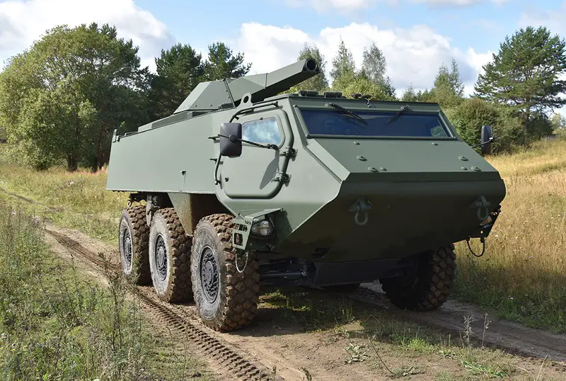 Patria 6x6 Common Armoured Vehicle System Showcases at RÜ.NET 2023 Exhibition