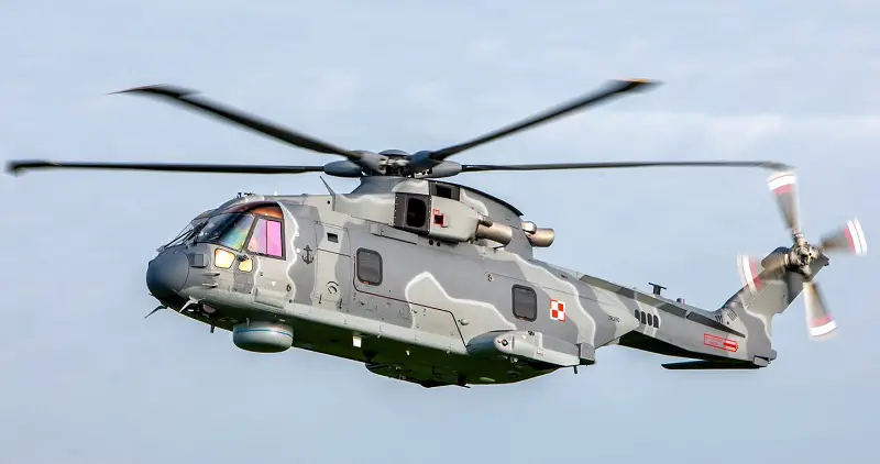 Poland Strengthens Naval Defense with Arrival of AW101 Anti-Submarine Helicopter