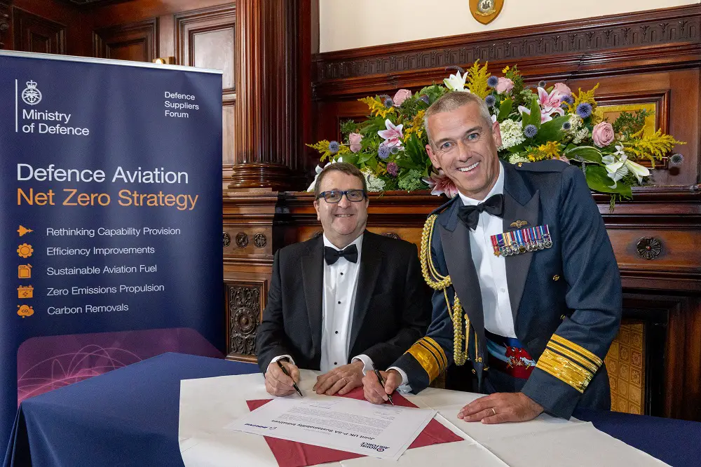 Representatives from the RAF and Boeing have signed a new charter on sustainability initiatives alongside the Deputy Chief of Staff Air Marshal Richard Maddison. The charter was signed at 603 (City of Edinburgh) Squadron, RAF Reserves, prior to the Royal Edinburgh Military Tattoo 2023.