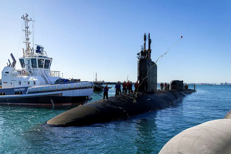 US Navy Virginia-class Attack Submarine USS North Carolina Visits Perth, Australia