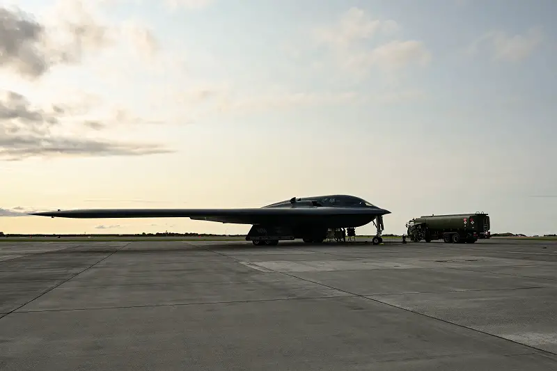 A B-2 Spirit assigned to Whiteman Air Force Base, Mo., participated in the B-2s the first hot pit refueling at Ørland flystasjon, Brekstad, Norway, Aug. 29, 2023. The B-2s are currently operating out of Naval Air Station Keflavik, Iceland for Bomber Task Force Europe 23-4. The BTF provides aircrews the ability to forward posture strategic bombers within the European theater, enabling integration with NATO Allies and partners to advance the ability for the allies to operate as a single, cohesive force.