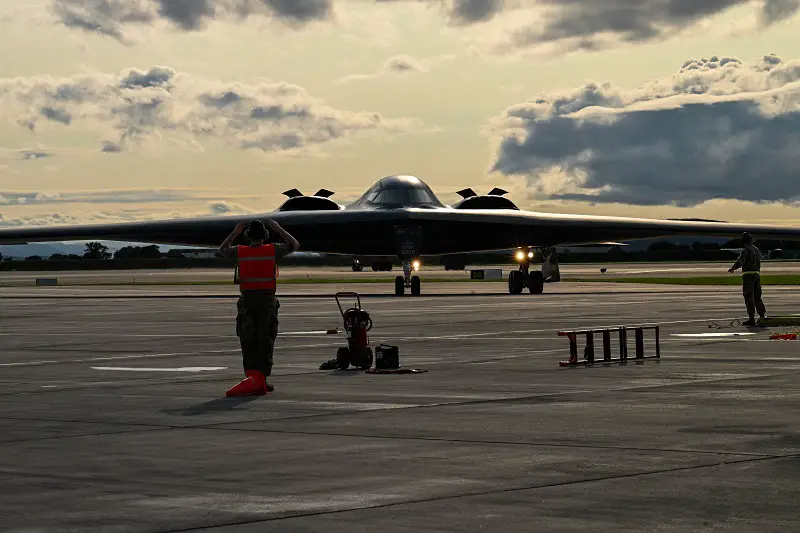 US Air Force B-2 Spirit Stealth Bomber Conducts Historic Hot Pit Refueling in Norway